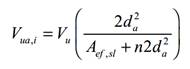 ACI 318-19 shear distribution formula