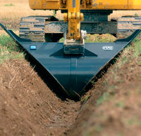  Trapezoidal bucket suitable for digging ditches